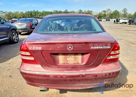 2004 Mercedes-Benz C 230K Sport Sedan from USA, damaged, VIN WDBRF40J74A647953